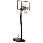 Gymrex Basketballkurv med stativ - høydejusterbar 230 til 305 cm.