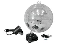 Mirror Ball Set 30cm with LED Spot
