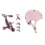 Globber Jeunesse Unisexe Tricycle, Rose, Taille Unique & Kids Helmet XXS/XS - Casque de Protection pour Les Enfants et Les Tout-Petits, Rose Pastel