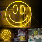 Smiley Face Neon Skylt för Dekor LED Nattljus USB Kids Gift