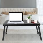 756 Round Corner Design Portable Folding Bamboo Laptop Table Safer Laptop Tab UK