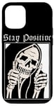 iPhone 13 stay positive grim reaper dead inside thumb up reaper Gothic Case