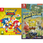 Sonic Mania Plus (Nintendo Switch) & SpongeBob Squarepants: Battle For Bikini Bottom - Rehydrated (Switch) (Nintendo Switch)