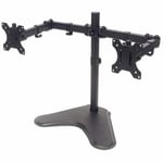 Manhattan – Universal Dual Monitor Stand with Double-Link Swing Arms, Holds Two 13 (461559)