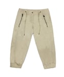 Nike Womens Cropped Pants Capri Joggers Beige 213236 168 Cotton - Size 36 (Waist)