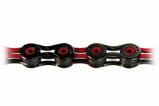 KMC Bike Chain Diamond Like Coating Black Red 116 Link 10 Speed Bicycle