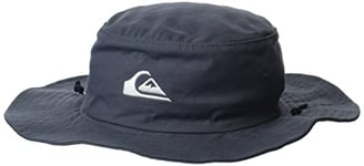 Quiksilver Men's Bushmaster Sun Protection Floppy Visor Bucket Hat, Tarmac, XXL