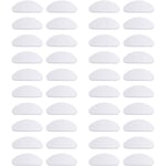 20 par glasögon näskuddar, halkfria silikon mjuka näskuddar, självhäftande näskuddar (transparent, 1,5 mm)
