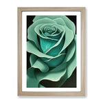 The Righteous Flower Framed Print for Living Room Bedroom Home Office Décor, Wall Art Picture Ready to Hang, Oak A2 Frame (64 x 46 cm)