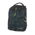 Walker 42125-363 - Sac à dos Elite Green Polygon avec 2 compartiments, poche arrière zippée, rembourrage dorsal, système de portage réglable en hauteur et sangles réglables