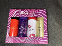 So…? Iconic Womens Mini Galore Body Mist Body Spray Fragrance Gift Set 4 x 50ml