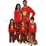Grinch Christmas Pyjamas - Matchande Familj Vuxen Barn Pyjamas