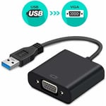 USB 3.0 to VGA Adapter, USB to VGA Video Adapter Converter, Multi Monitor Display, Display External Cable Adapter for PC Laptop Windows 10/8.1/8/7/XP