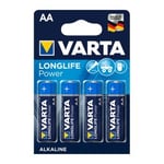 Varta LONGLIFE POWER AA/LR06 BATTERIER (4 st)