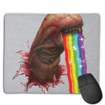Alien Chestburster Puking Rainbow Snapchat Filter Customized Designs Non-Slip Rubber Base Gaming Mouse Pads for Mac,22cm×18cm， Pc, Computers. Ideal for Working Or Game