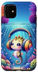 iPhone 11 Kawaii Seahorse Headphones: The Seahorse's Playlist Case