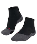 FALKE Men's TK2 Explore Short M SSO Wool Thick Anti-Blister 1 Pair Hiking Socks, Black (Black-Mix 3010), 9.5-10.5