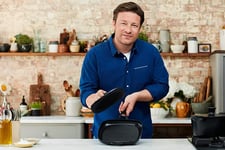 Tefal Jamie Oliver Cast Iron Panini and Steak Grill Press 22cm X 22cm
