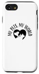 Coque pour iPhone SE (2020) / 7 / 8 My Pets My World Chien Maman Chat Papa Animal Lover