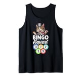 I Love Bingo And Cats Womens Cat Lover Gambling Bingo Squad Tank Top