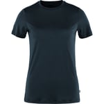 Fjällräven Abisko Wool T-skjorte, Dame Dark Navy XL