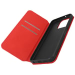 Honor 70 Lite, X8 5G / X6 Case Card-holder Cover Video Stand Red