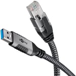 Goobay USB-A 3.0 til RJ45 Ethernet-kabel, 3m
