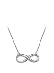 Hot Diamonds Sterling Silver Infinity Necklace, One Colour, Women