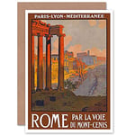 Wee Blue Coo TRAVEL RUIN FORUM ROME ITALY BIRTHDAY GIFT BLANK GREETINGS CARD