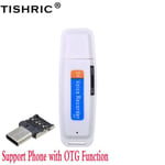 Micro adaptateur blanc - 32G - Tishric U — Mini Enregistreur Vocal Avec Usb 2.0 Et Carte Micro Sd, Dictaphone