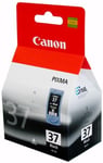 Original  Canon PG-37BK / PG-37  PG37  PG 37 Black Inkjet Cartridge