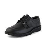 Kickers Unisex Kick Lo Shoes | Extra Comfortable | Added Durability | Premium Quality, Vegan Black, 3 UK