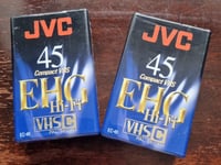 2 x JVC 45 EHG Hi-Fi - Camcorder Video Cassette Tape - NEW