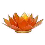 Lotus Atmospheric Light Chakra 2 Orange Gold Trim -- 13.5 C