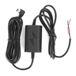 12V/24V to 5V 2.5A Mini USB Dash Cam Hardwire Kit Left Angle Mini USB Step-Down Line for Parking Monitoring