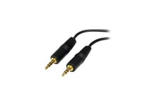 StarTech.com 6 ft. (1.8 m) 3.5mm Audio Cable - 3.5mm Audio Cable - Gold Plated Connectors - Male/Male - Aux Cable (MU6MM) - audiokabel - 1.8 m