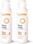 Calypso Once A Day Sun Protection Gel SPF20 and SPF10 - Multipack 2 × 200ml... 