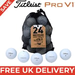 Titleist Pro V1 Grade A Lake Golf Balls - 2 Dozen Mesh Bag FREE UK DELIVERY