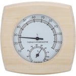 Bastutermometer och hygrometer, Bastu Termometer i Trä 2 i 1 Bastu Temperatur Fuktighetsmätare
