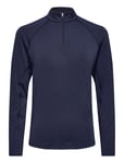 PUMA Golf W You-V Solid 1/4 Zip Marinblå