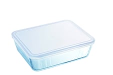 Pyrex Cook & Freeze Rectangular Dish & Lid 0.8L Casserole Baking Roasting Glass