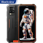 Blackview BV4800 Téléphone Portable Incassable Android 13 6,56 pouces 4Go+32Go 5180mAh 13MP IP68 Étanché Dual SIM Face ID - Orange