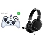 Victrix Gambit World's Fastest Licensed Xbox Controller & SteelSeries Arctis 1 Wired Gaming Headset – Detachable ClearCast Microphone – Lightweight Steel-Reinforced Headband – Black