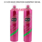 VO5 Wave Creation Hairspray All day Reworkable Hold  easy to brush out 2 X 300ML