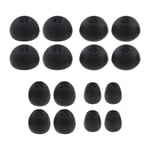 16x Earphone Earplugs Replacement Compatible with Sennheiser CX 3.00 Black