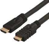 Aktivt High Speed HDMI kabel - Sort - 20 m