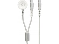Adapter Av Swissten Wireless Charger 2In1 For Apple Watch And Usb-C, Usb-C 1.2 M White