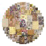 54 st vintage-skrotbokpapper Journal Scrapbook Supplies Kit Estetisk dekor