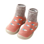 Baby Warm Cotton Love Pattern Floor Socks Shoes Anti Slip I L