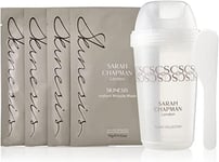 Sarah Chapman Skinesis Instant Miracle Mask, Pack of 4 & Shaker, Flash-Effect Se